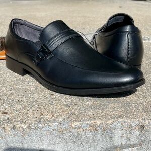 Perry Ellis Portfolio Dalton 3 Black Dress Bit Loafers 10M
